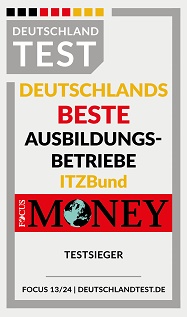 Logo Focus Money "Deutschlands beste Ausbildungsbetriebe. Testsieger im Deutschland Test 13/2022 - www.deutschlandtest.de"